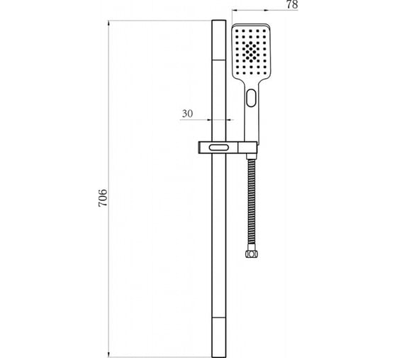 Душевой комплект Bravat Source черный 00267783 D170BW-ENG