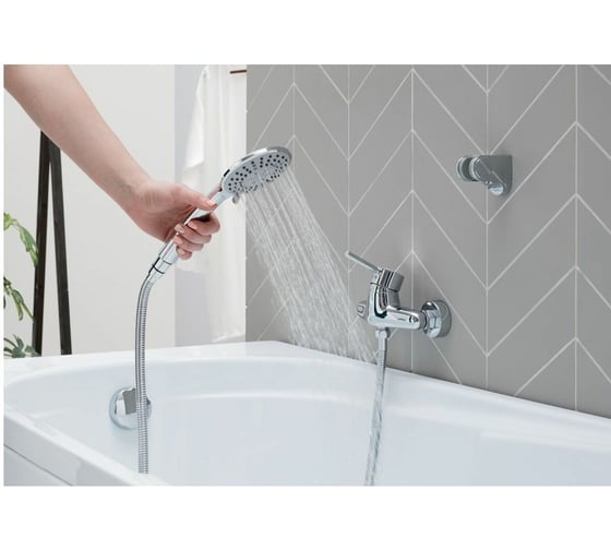 Настенный смеситель для душа Bravat SLIM + аксессуары 00203127 F9332366CP-01-RUS