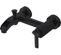 Смеситель для ванны с коротким изливом Bravat Waterfall Black черный 00267274 F673107BM-01