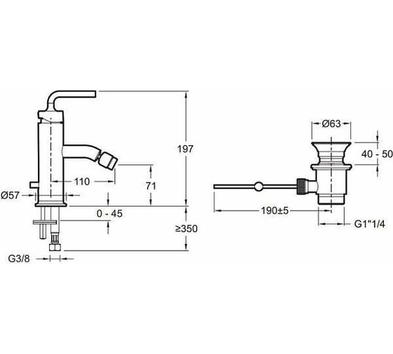 Смеситель Jacob Delafon Purist 00202928 E14434-4A-CP