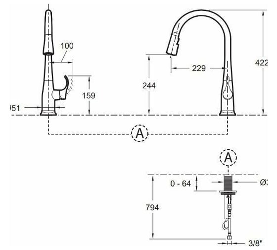 Смеситель Jacob Delafon Simplice 00177643 596D-CP