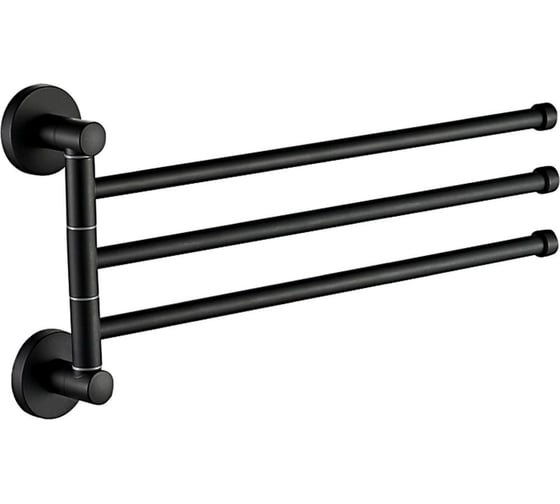 Полотенцедержатель рога D-Lin 3-е, черный D254111 1