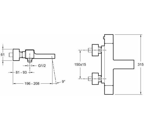 Смеситель Jacob Delafon Strayt 00203118 E9127-CP