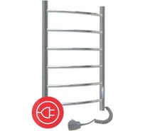 Электрический полотенцесушитель ТЕРМОДИЗАЙН нерж. R (лесенка) W=500, H=800 (6 перекладин) ТЕРМО ДИЗАИН TDR008E