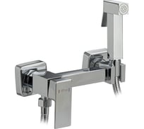 Смеситель с квадратной гигиенической лейкой GFmark, из нержавеющей стали, квадратный корпус, цвет хром 20483