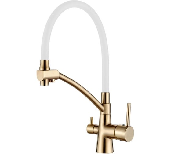 Смеситель для кухни с гибким изливом Ledeme L4855Y-3 1