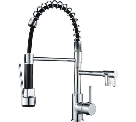 Смеситель для кухни с гибким изливом Ledeme без подключения к фильтру L4799 1