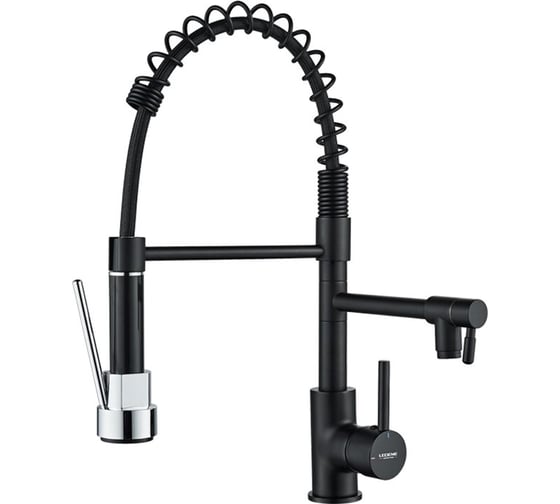 Смеситель для кухни с гибким изливом Ledeme без подключения к фильтру L4799B 1