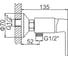 Смеситель для душа Ledeme L2053W 2