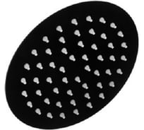 Тропическая лейка для душа потолочная OUTE круг 25x25 матовый черный, с шарниром для изменения угла наклона. TH97H-10