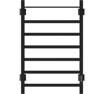 Полотенцесушитель электрический MIXLINE TRIUMPH 80x50 таймер, 558Вт, 6 перекладин + ПОЛКА, черный 56384