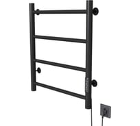 Полотенцесушитель MIXLINE VEGA 60x50 таймер, 201 Вт, 4 перекладины электрический ЧЕРНЫЙ 556342