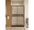 Раздвижная дверь Roca Leon 1400x1950 мм, черный профиль, стекло прозрачное ZRU9307673 1