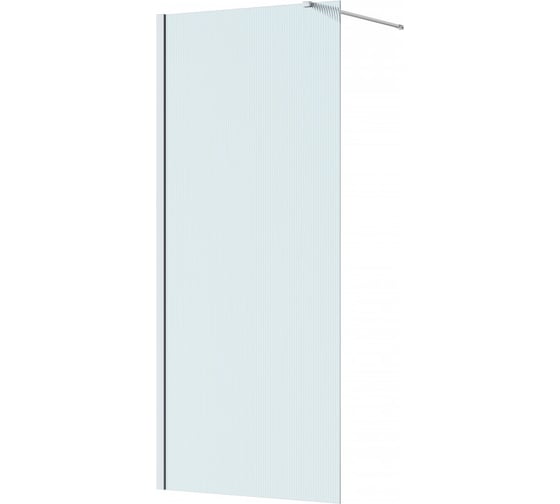 Перегородка Roca Metropolis Walk-In 900x2000 мм, профиль хром, стекло рифленое ZRU9307680 1