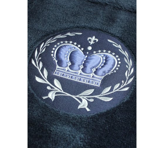 Коврик Bath Plus с вышивкой атлас 100х60 синий NH-HLFT21080/1