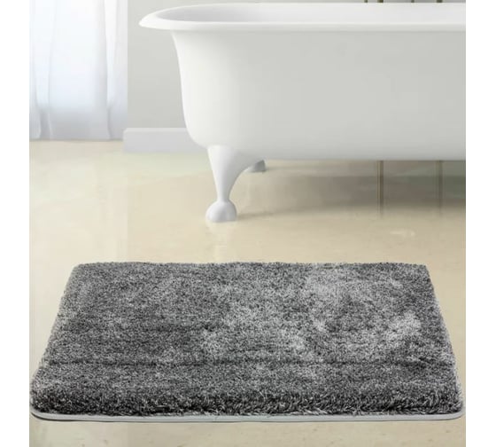 Коврик в ванну Bath Plus Бонд 60х90 серый RHL868GY
