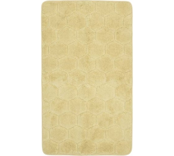 Коврик в ванну Bath Plus Лана 120х70 м/фибра соты беж GR262S