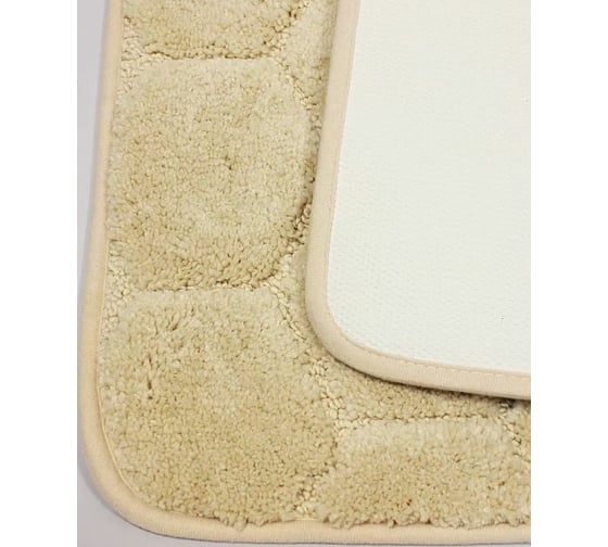 Коврик в ванну Bath Plus Лана 120х70 м/фибра соты беж GR262S