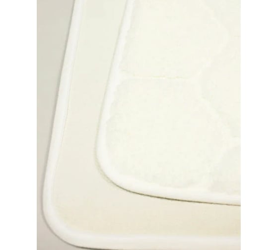 Коврик в ванну Bath Plus Лана 120х70 м/фибра соты белый GR202S