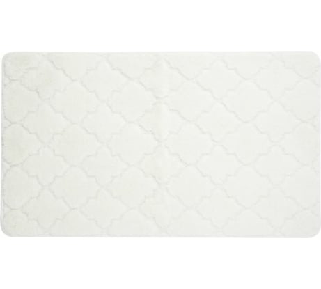 Коврик в ванну Bath Plus Лана 120х70 м/фибра ромб белый GR202R