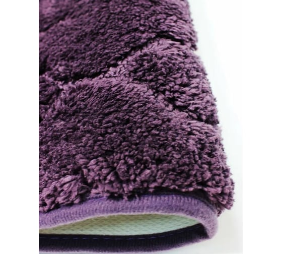 Коврик в ванну Bath Plus Лана 120х70 м/фибра фиолетовый GR214