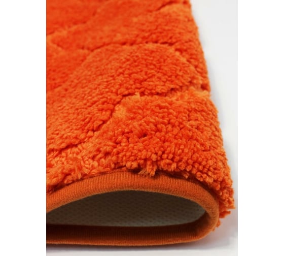 Коврик в ванну Bath Plus Лана 120х70 м/фибра оранжевый GR278