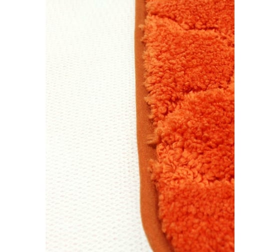 Коврик в ванну Bath Plus Лана 120х70 м/фибра оранжевый GR278