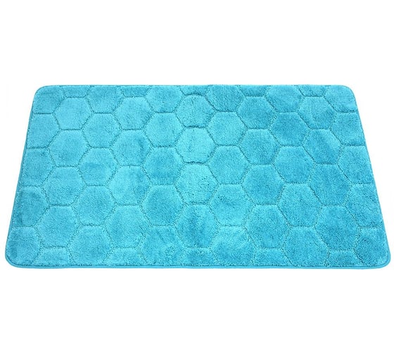 Коврик в ванну Bath Plus Лана 120х70 м/фибра бирюза GR231 1