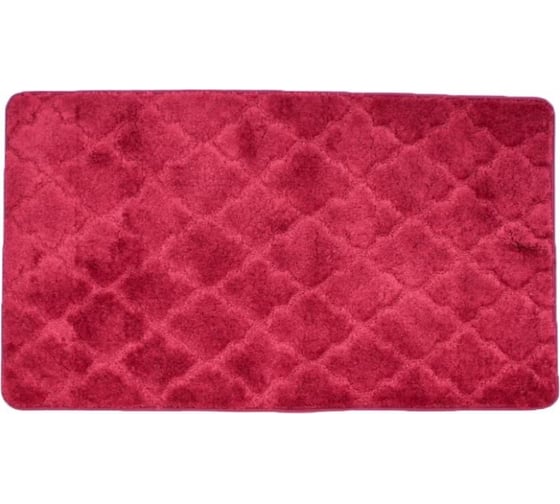 Коврик в ванну Bath Plus Лана 120х70 м/фибра малиновый GR225