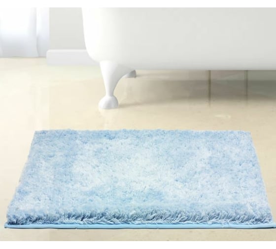 Коврик для ванны Bath Plus Тиволи 60х90/38 мм голубой DB4148/1