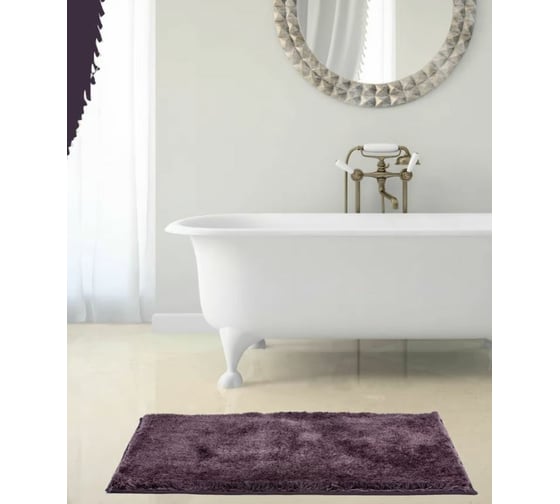 Коврик для ванны Bath Plus Тиволи 60х90/38 мм бургун DB4150/1