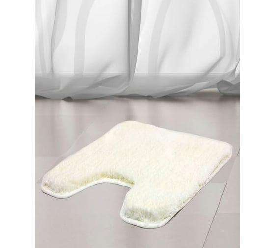 Коврик для туалета Bath Plus Тиволи 55х55/38 мм белый DB4156/0