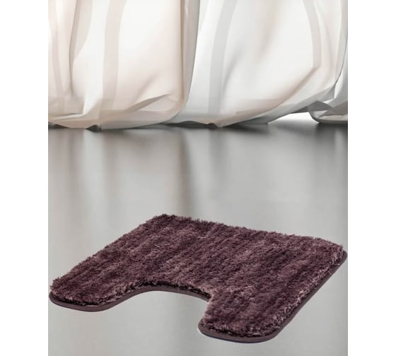 Коврик для туалета Bath Plus Тиволи 55х55/38 мм бургун DB4150/0