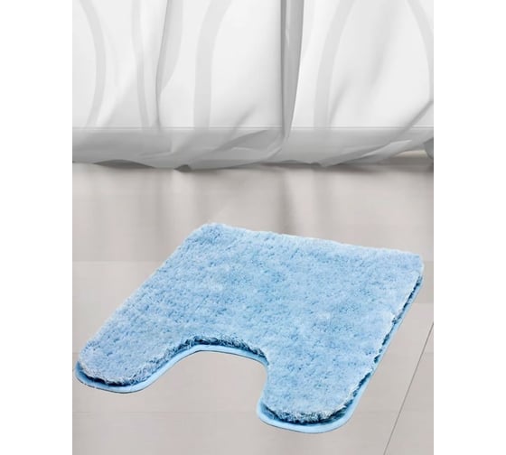 Коврик для туалета Bath Plus Тиволи 55х55/38 мм голубой DB4148/0