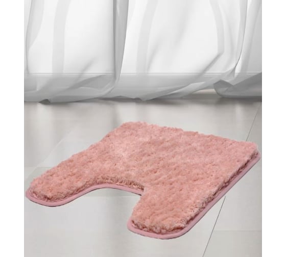 Коврик для туалета Bath Plus Тиволи 55х55/38 мм розовый DB4151/0