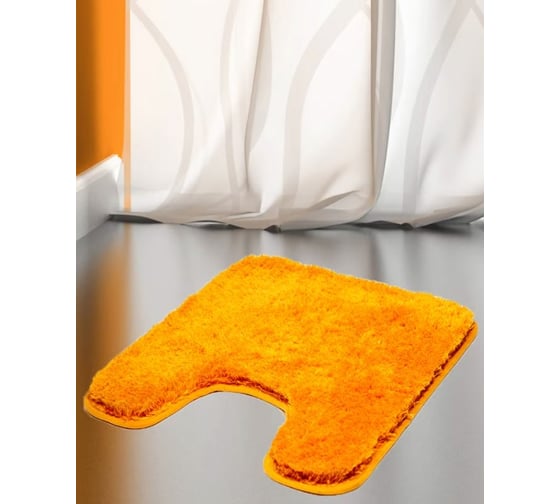 Коврик для туалета Bath Plus Тиволи 55х55/38 мм оранжевый DB4146/0