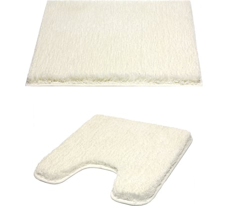 Комплект ковриков для ванны и туалета Bath Plus Тиволи белый DB4156/10