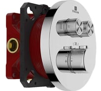 Встраиваемый смеситель для душа VINCEA двухфункциональный, термостатический, хром VSCV-322T-MCH