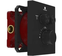 Встраиваемый смеситель для душа VINCEA двухфункциональный, термостатический, черный VSCV-321T-MMB