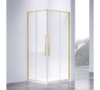 Душевой уголок VINCEA Slim-N 1000_800, брашированное золото, стекло прозрачное VSS-4SN8010CLG