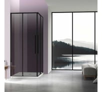 Душевой уголок VINCEA Slim-N 900_900, черный, стекло тонированное VSS-4SN900CGB