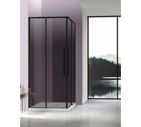 Душевой уголок VINCEA Slim-N 1000_900, черный, стекло тонированное VSS-4SN9010CGB