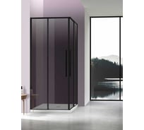 Душевой уголок VINCEA Slim-N 1000_800, черный, стекло тонированное VSS-4SN8010CGB