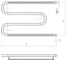Полотенцесушитель MIXLINE SIMPLE М 50x50 см, 1'', полка, полимер 557091 2