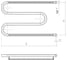 Полотенцесушитель MIXLINE SIMPLE М 50x60 см, 1'', полка, полимер 557093 2