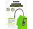 Смеситель одноручный decoroom для кухни с гибким изливом, графит DR29024GM 3