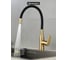 Смеситель одноручный decoroom для кухни с гибким изливом, бронза/чёрный DR29024B-Black 7