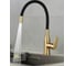 Смеситель одноручный decoroom для кухни с гибким изливом, бронза/чёрный DR29024B-Black 1