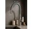Смеситель одноручный decoroom для кухни с гибким изливом, никель/серый DR29024BN-Gray 2