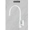 Смеситель одноручный decoroom для кухни с гибким изливом, белый матовый DR29024W 8